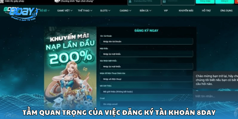 Lý do bạn nên tạo tài khoản trước khi chơi tại 8Day